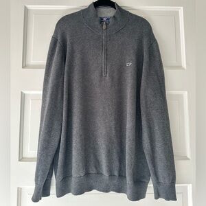 Vineyard Vines cotton cashmere quarter zip sweater